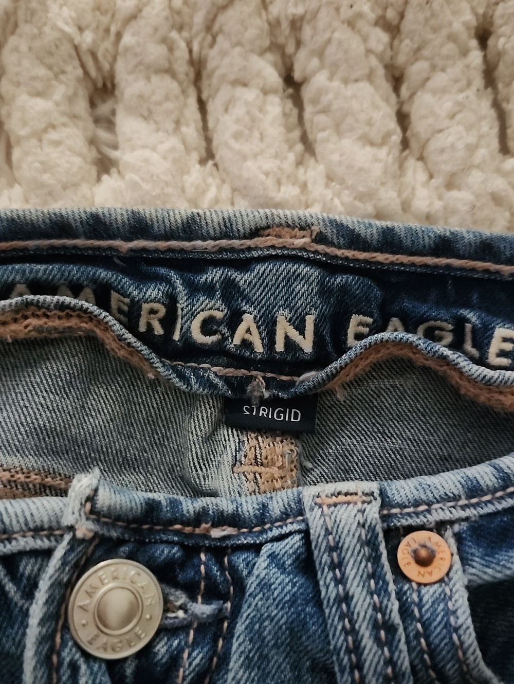 American Eagle Outfitters Women's Blue Rigid Skinny Jeans